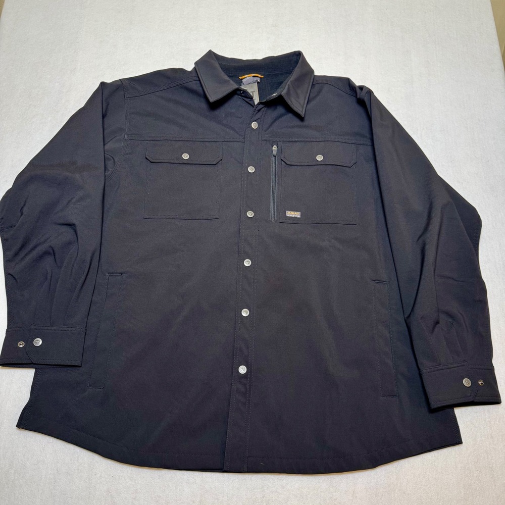 Ariat Rebar DuraStretch Utility Softshell Shirt Jacket Black 10046058 Mens 3XL